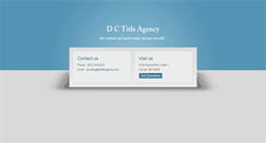 Desktop Screenshot of dctitleagency.com